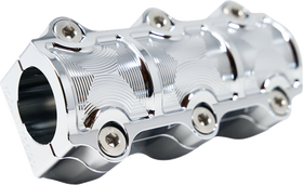 KODLIN USA Big Block Risers - Includes Clamp - Chrome K55119