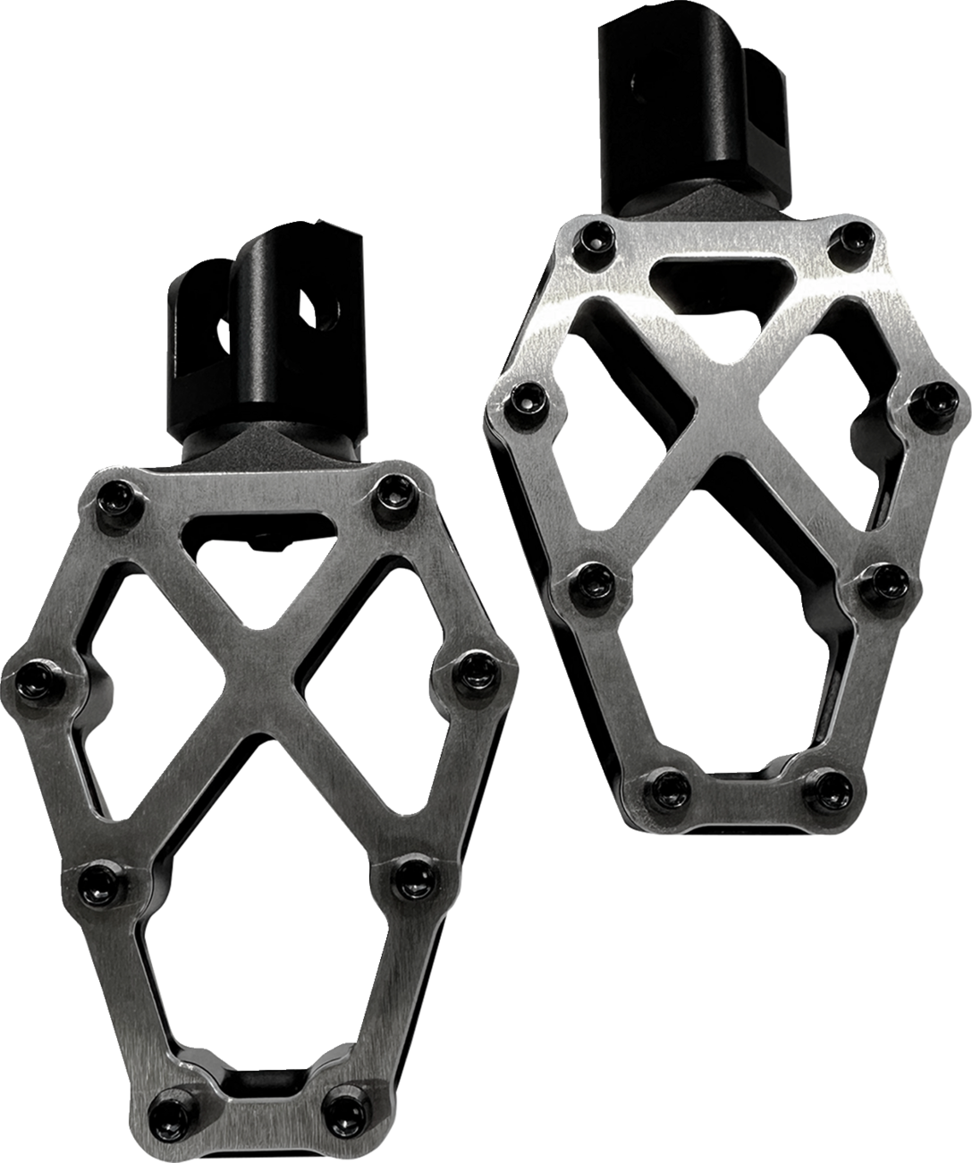 KODLIN USA NXL Footpegs - Black w/ Stainless Steel K73255