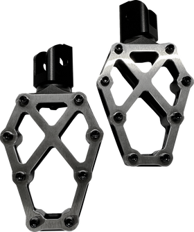 KODLIN USA NXL Footpegs - Black w/ Stainless Steel K73255