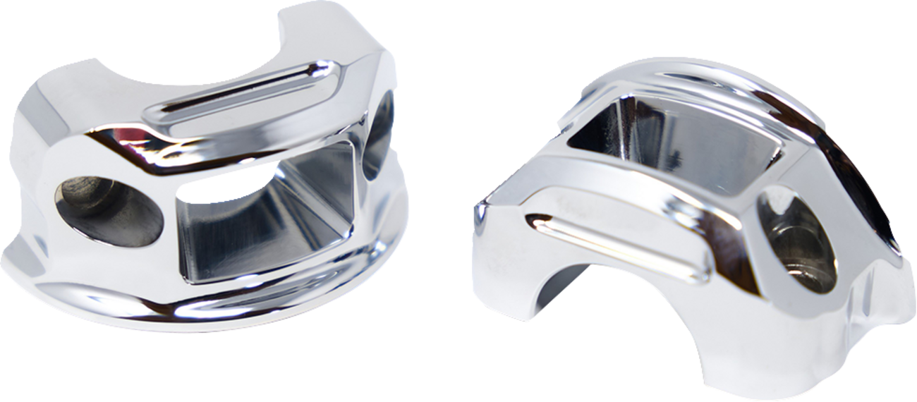KODLIN USA Perch Clamps - Brake/Clutch - Chrome K56243