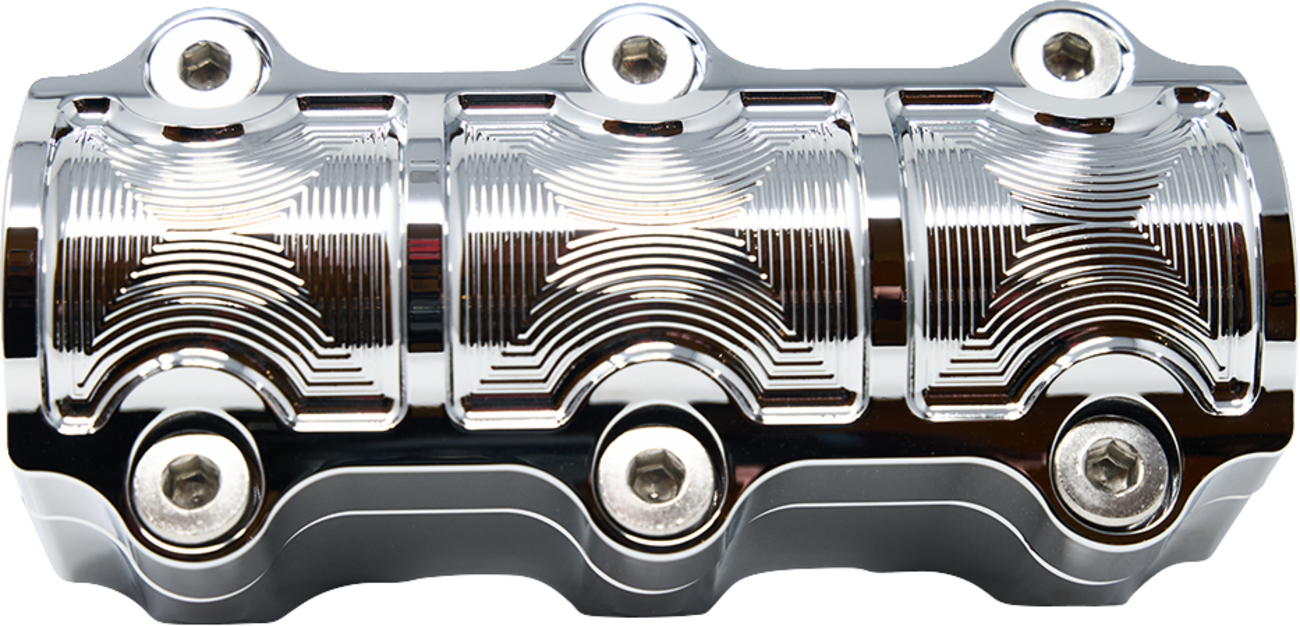 KODLIN USA Big Block Risers - Includes Clamp - Chrome K55119
