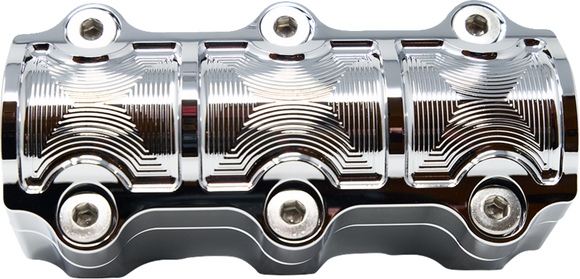 KODLIN USA Big Block Risers - Includes Clamp - Chrome K55119