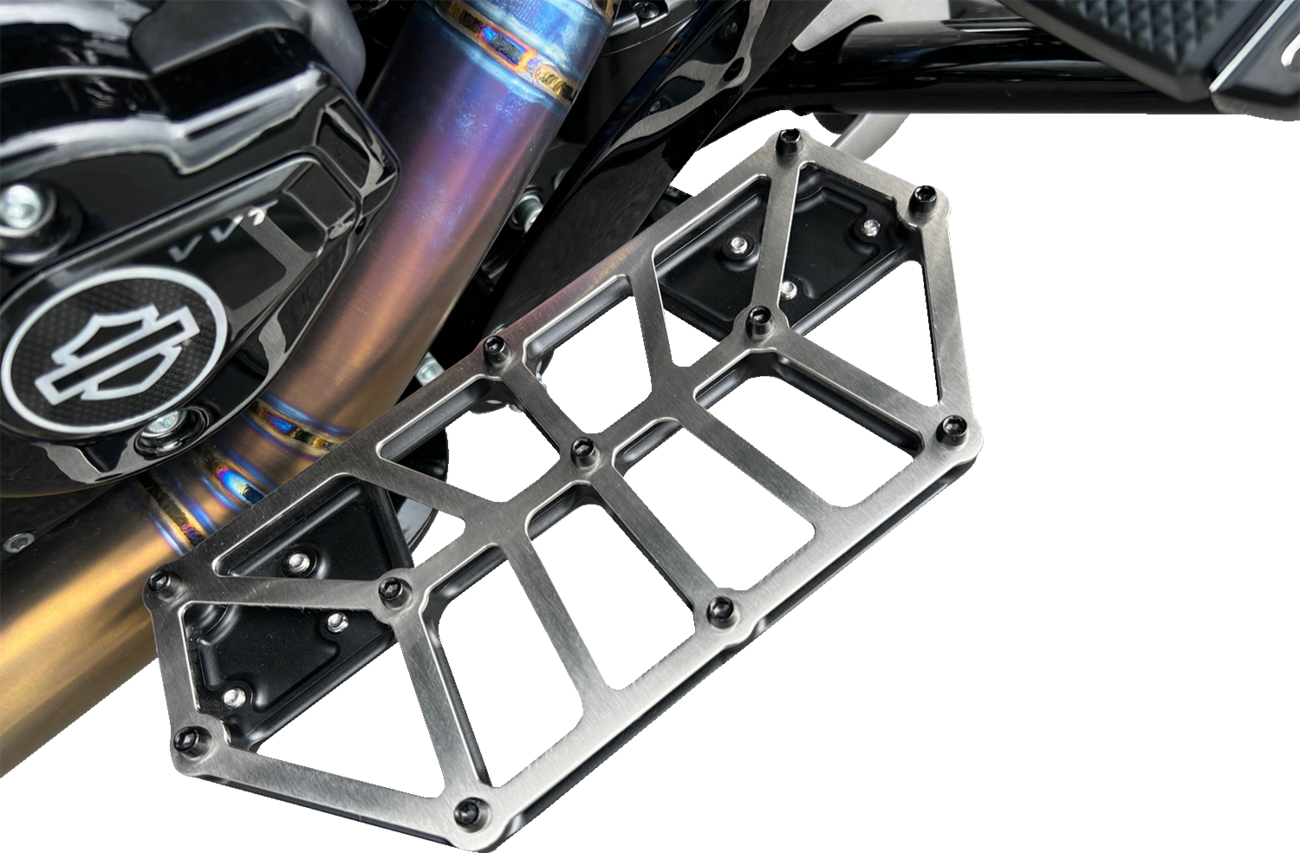 KODLIN USA NXL Floorboards - Black w/ Stainless Steel K73253