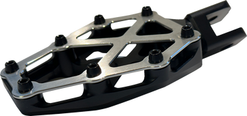 KODLIN USA NXL Footpegs - Black w/ Stainless Steel K73255