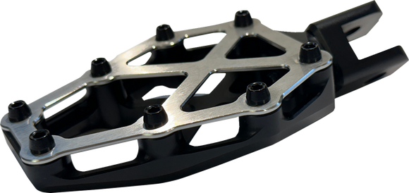 KODLIN USA NXL Footpegs - Black w/ Stainless Steel K73255