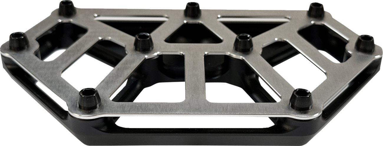 KODLIN USA NXL Mini Floorboards - Black w/ Stainless Steel K73254