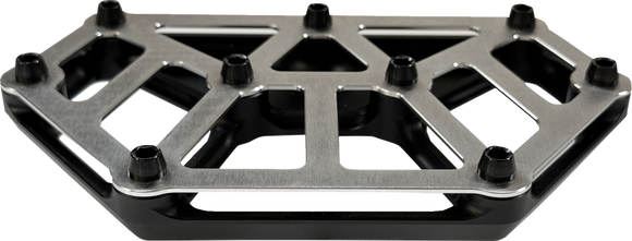 KODLIN USA NXL Mini Floorboards - Black w/ Stainless Steel K73254