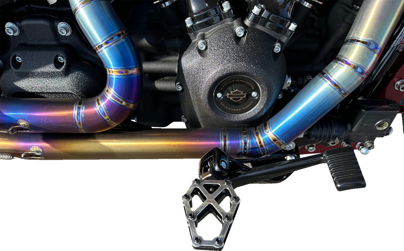 KODLIN USA NXL Footpegs - Black w/ Stainless Steel K73255