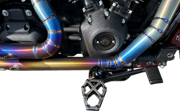 KODLIN USA NXL Footpegs - Black w/ Stainless Steel K73255