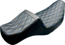 LE PERA Tailwhip Daddy Long Legs Seat - Double Diamond w/ Blue Thread - FLH/FLT '08-'24 LK-587DLDD-BLUE