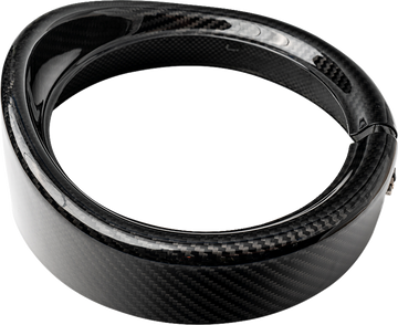 SLYFOX Headlight Trim w/ Visor - 7" - Gloss 1508-3111