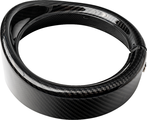 SLYFOX Headlight Trim w/ Visor - 7" - Gloss 1508-3111