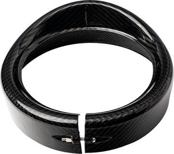 SLYFOX Headlight Trim w/ Visor - 7" - Gloss 1508-3111