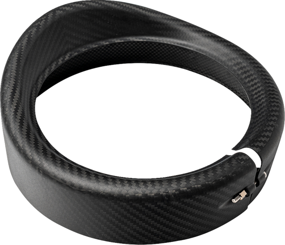 SLYFOX Headlight Trim w/ Visor - 7" - Matte 1508-3112