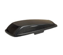 Glossy carbon-fiber low-profile aerodynamic car roof cargo box
