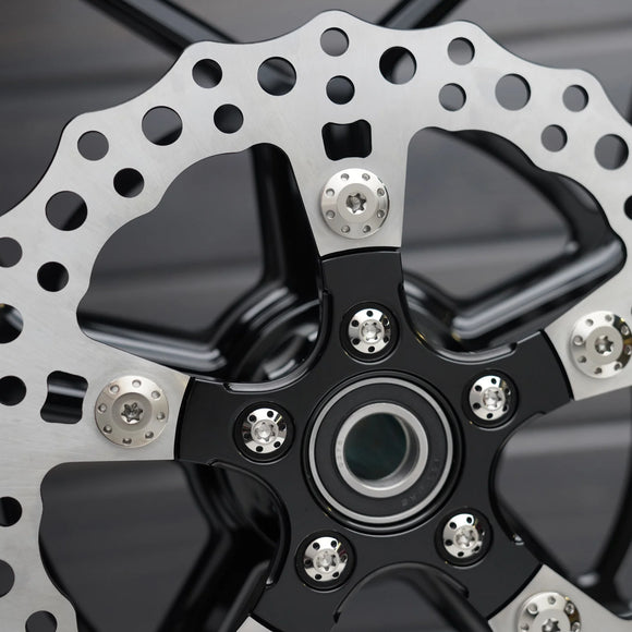 ARLEN NESS Titanium Floating Rotor Bolts, '14-'23 FLT / Polished