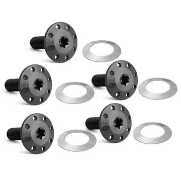 ARLEN NESS Titanium Floating Rotor Bolts, '14-'23 FLT / Black
