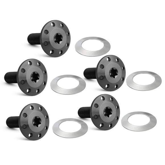 ARLEN NESS Titanium Floating Rotor Bolts, '24 FLT / Black