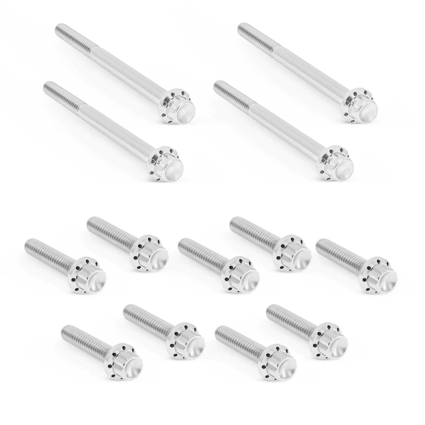 ARLEN NESS Primary Cover Titanium 12-Point Bolt Kits, Polished - 0