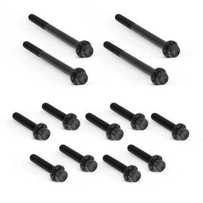 ARLEN NESS Primary Cover Titanium 12-Point Bolt Kits, Black