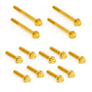ARLEN NESS Primary Cover Titanium 12-Point Bolt Kits, Gold-1