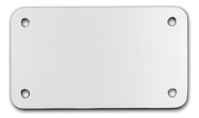 #300970 billet chrome back cover for Harley-Davidson & metric cruiser license frames, smooth finish with four holes