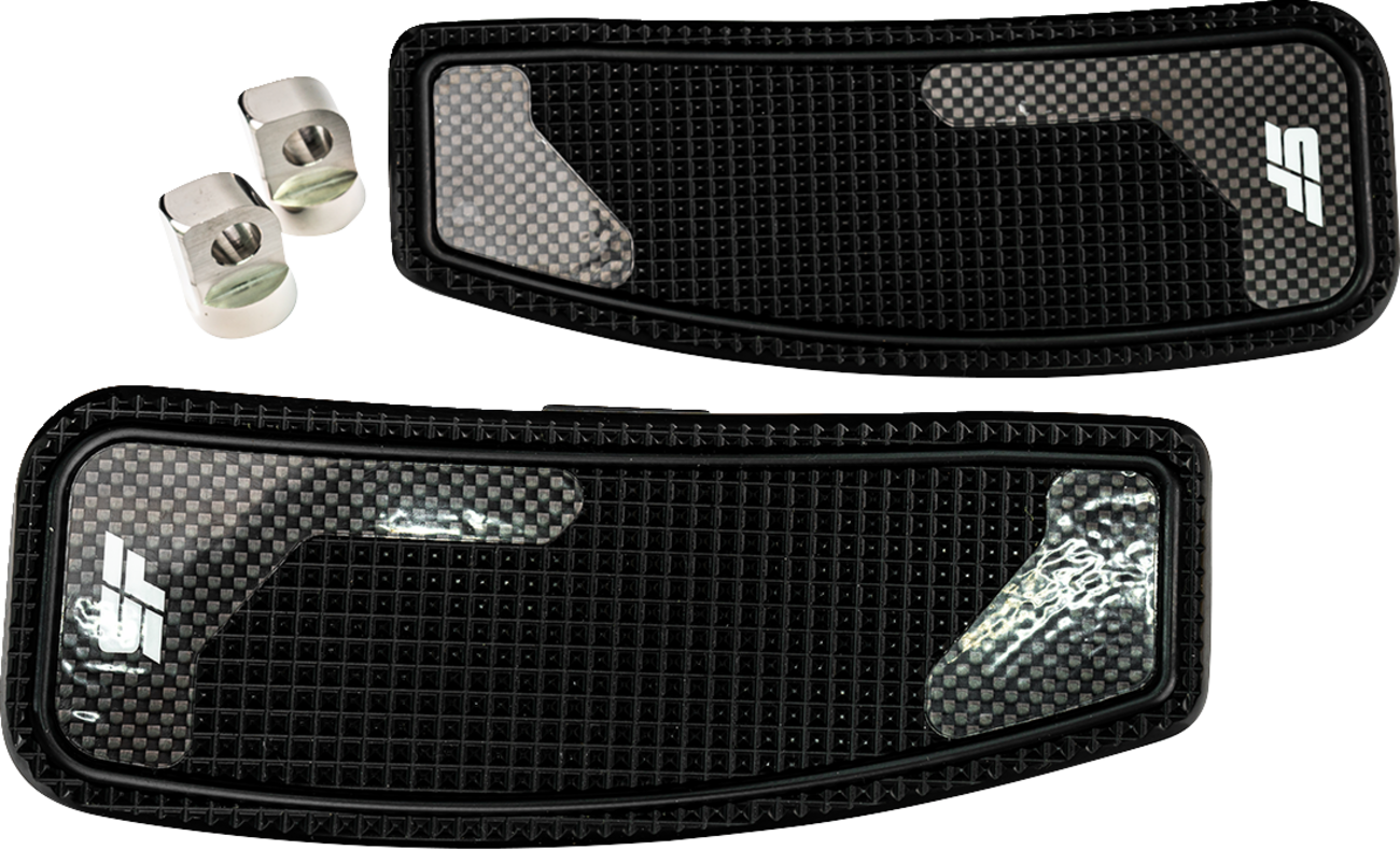 SLYFOX Mini Floorboards - Black Anodized - Male Mount SF-906-00-1