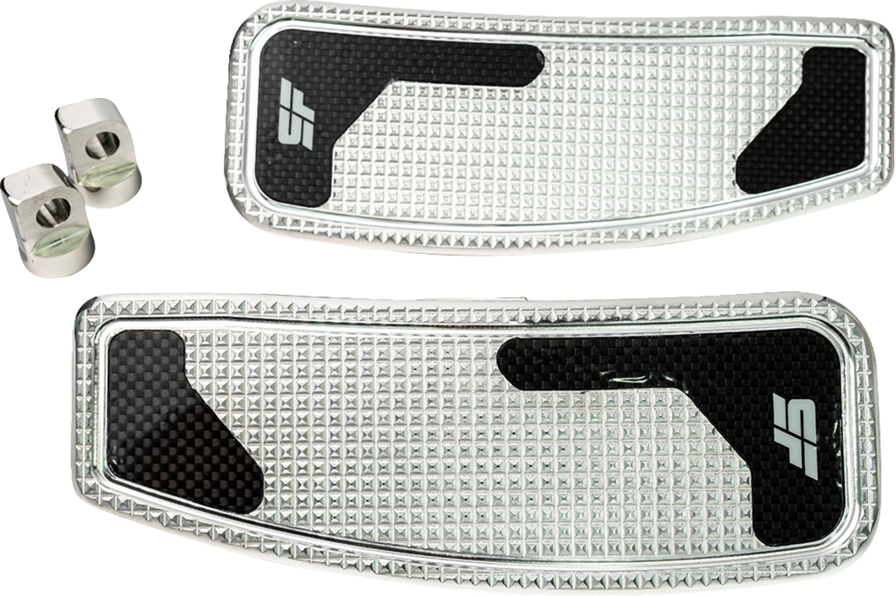SLYFOX Mini Floorboards - Chrome Polished - Male Mount SF-906-00-2