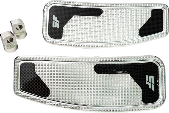 SLYFOX Mini Floorboards - Chrome Polished - Male Mount SF-906-00-2