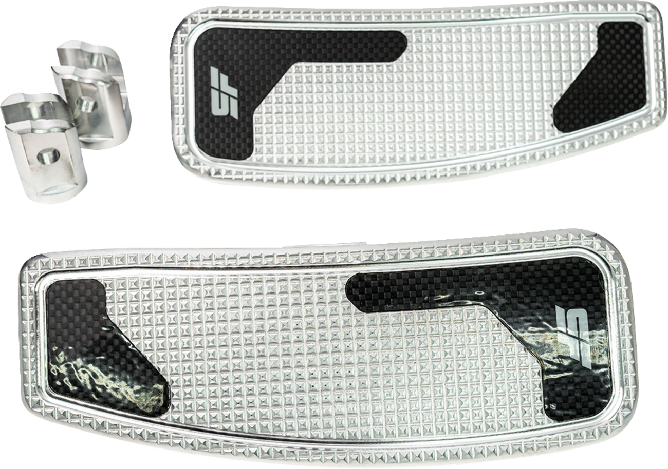 SLYFOX Mini Floorboards - Chrome Polished - Male Mount - M8 SF-906-01-2