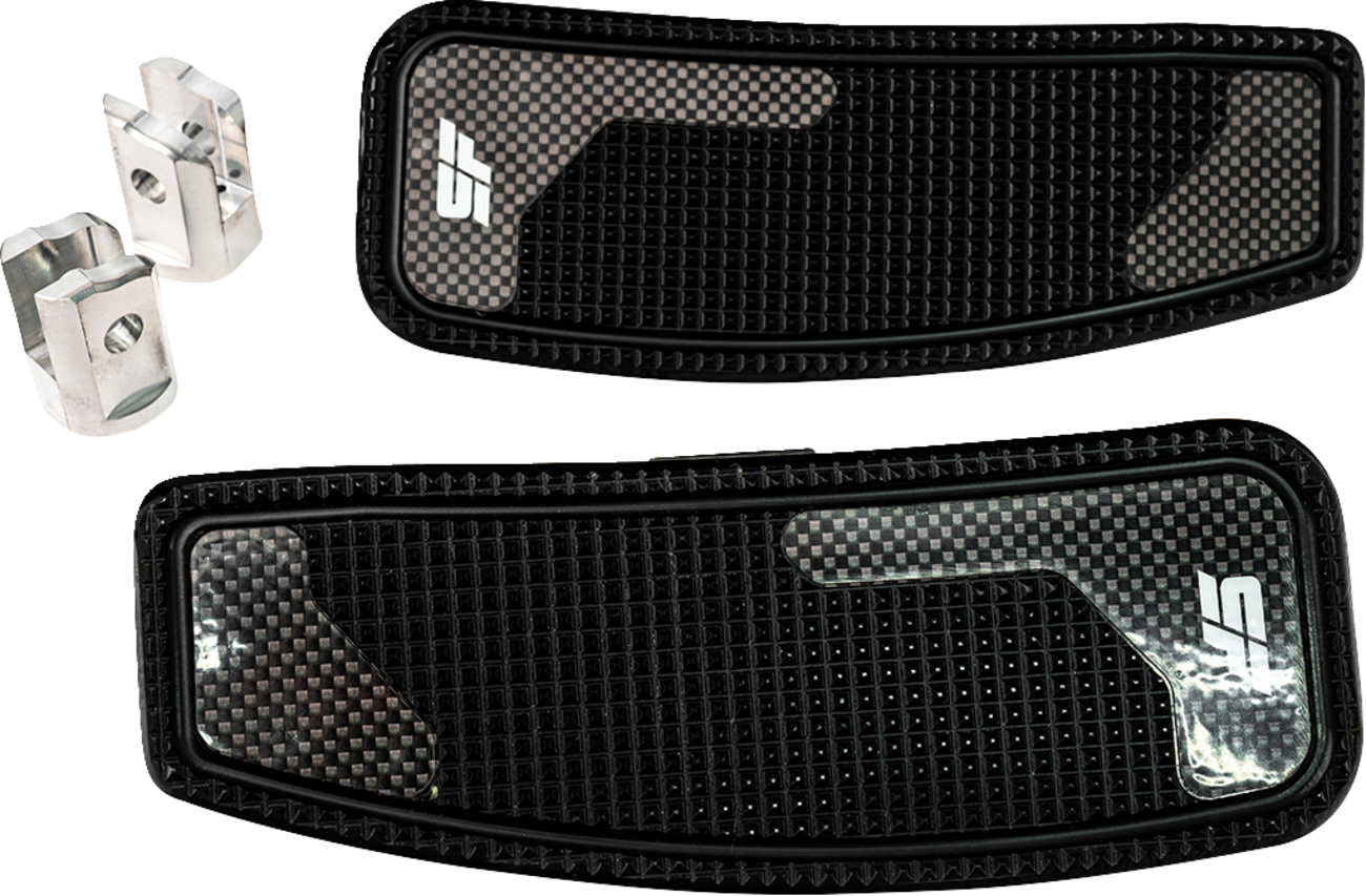 SLYFOX Mini Floorboards - Black Anodized - Male Mount - M8 SF-906-01-1