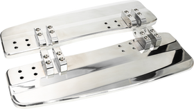 SLYFOX Driver Floorboards - Black Polished - Touring SF-905-00-2