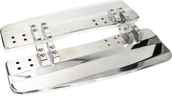 SLYFOX Driver Floorboards - Black Polished - Touring SF-905-00-2