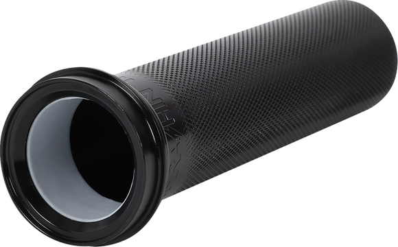 THRASHIN SUPPLY CO. Throttle Tube - Knurled - 1" - TBW - Black TSC-2704-1