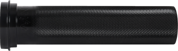 THRASHIN SUPPLY CO. Throttle Tube - Knurled - 1" - TBW - Black TSC-2704-1