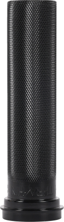 THRASHIN SUPPLY CO. Throttle Tube - Knurled - 1" - TBW - Black TSC-2704-1
