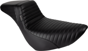 LE PERA Kickflip Daddy Long Legs Low Rider Seat - Pleated - Black - FL/FX '18-'24 LYR-590DLPT
