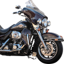 KLOCK WERKS Flare* Windshield - 6-1/2" - Clear - FLH KWW-01-0701