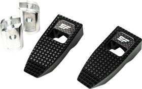 SLYFOX Speed Pegs - Black Anodized - Front SF-903-01-1