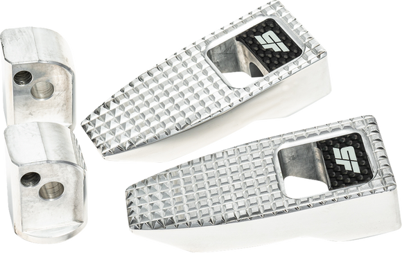 SLYFOX Speed Pegs - Silver Polished - Rear SF-903-02-2