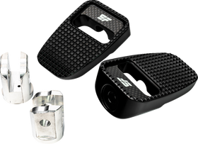 SLYFOX Footpegs - Black Anodized - Front SF-904-01-1