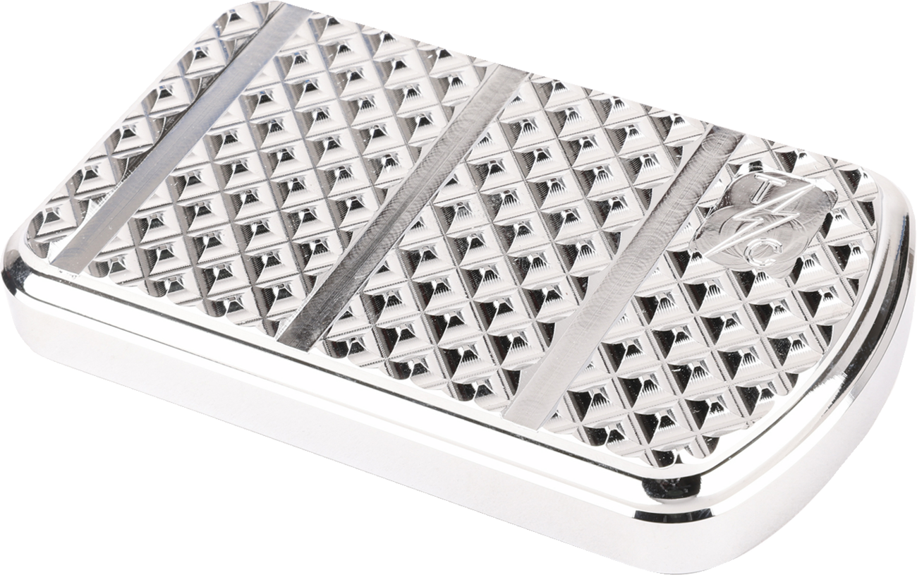 THRASHIN SUPPLY CO. Brake Pedal Pad - Chrome - FL TSC-2201-3