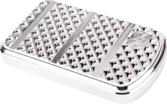 THRASHIN SUPPLY CO. Brake Pedal Pad - Chrome - FL TSC-2201-3