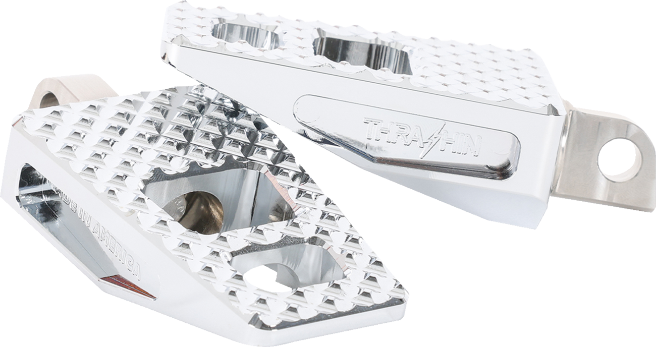 THRASHIN SUPPLY CO. P-54 Footpegs - Front/Rear - Chrome TSC-2020-3-D