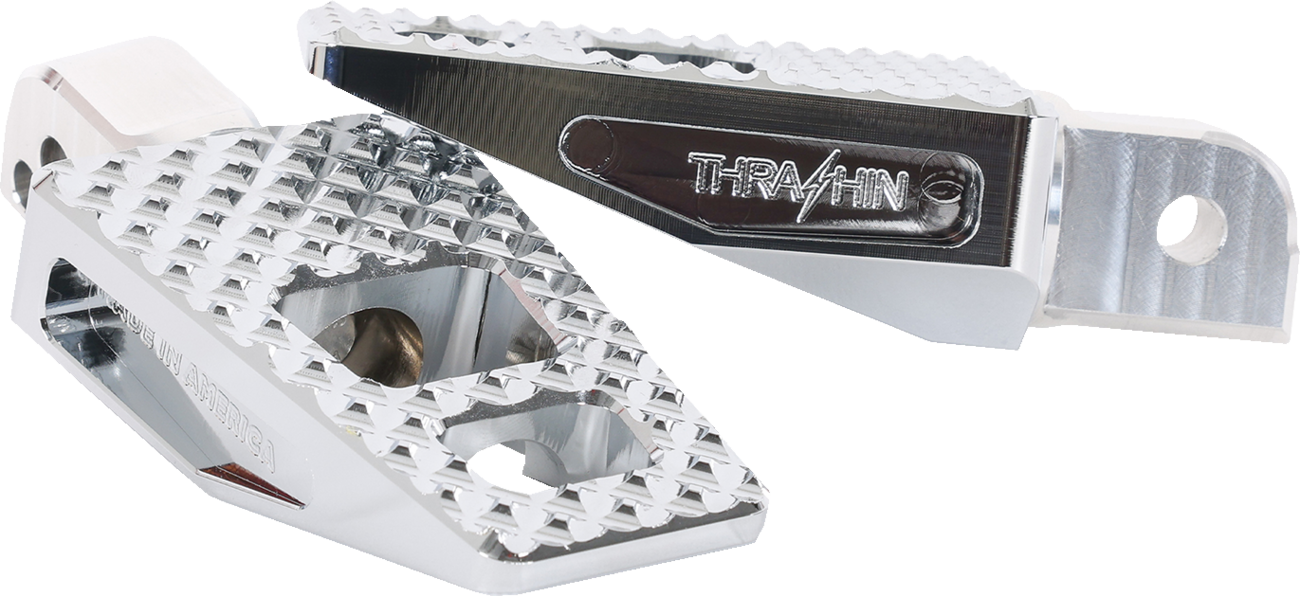 THRASHIN SUPPLY CO. P-54 Footpegs - Rear - Chrome TSC-2020-3-SR