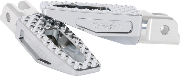THRASHIN SUPPLY CO. Slim P-54 Footpegs - Front - Chrome TSC-2021-3-SF
