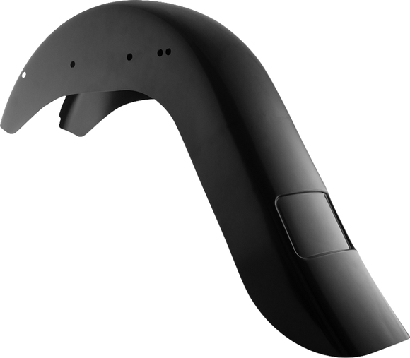 KLOCK WERKS Rear Fender - Vicla Frenched - 9" Extended Rear - Black KWF-02-0311