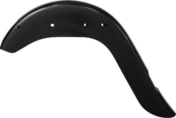 KLOCK WERKS Rear Fender - Vicla Frenched - 9" Extended Rear - Black KWF-02-0311