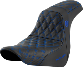 SADDLEMEN Pro Series SDC Performance Seat - w/o Backrest - Blue Stitch - FL/FX '18-'20 SC81829BLU