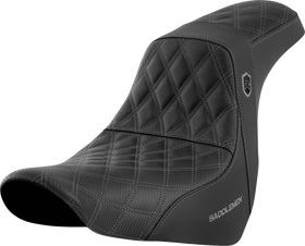 SADDLEMEN Pro Series SDC Performance Seat - w/o Backrest - Gray Stitch - FL/FX '18-'20 SC81829GRE